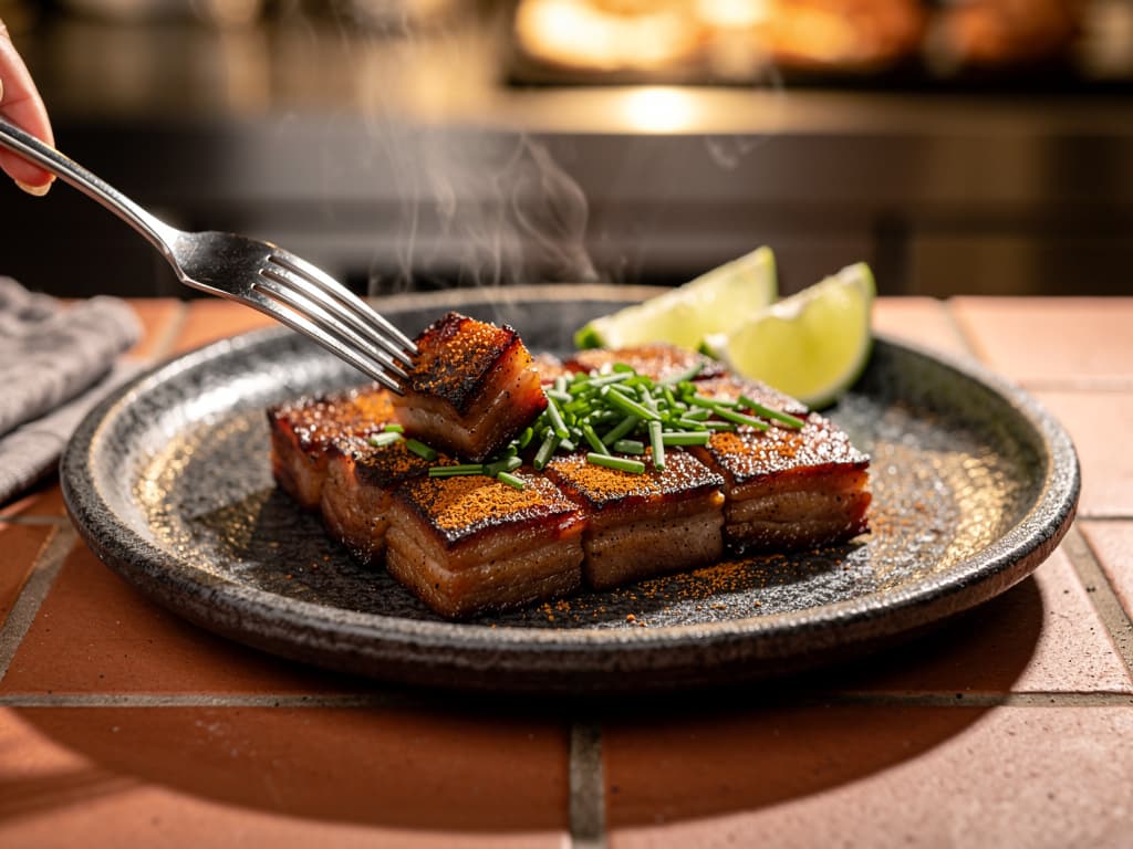 Charcoal Pork Belly Bites